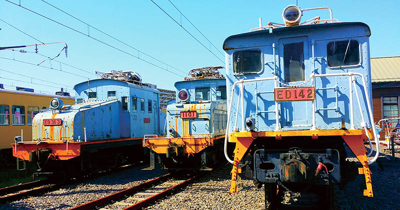 近江鐵道的藍色車廂有紀念琵琶湖的意思